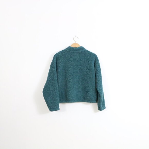 *American Eagle Sherpa Half Zip Pullover Jacket - Picture 6 of 8